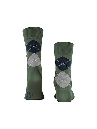BURLINGTON | Chaussettes homme 40-46 MANCHESTER bee | olive